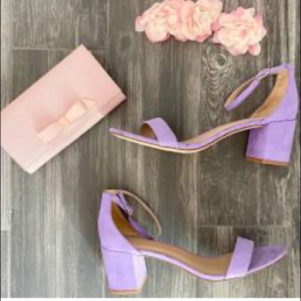 SALE‼️ Pastel Purple 2in Heels with Ankle Buckle